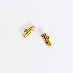 Koncovka zásuvná, zlatá, 10 mm